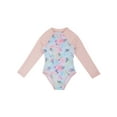 thumbnail image 4 of Doomiva Kids Girl Long Sleeve Rash Guard Swimsuit Bathing Suit UV Protection Multi Horse 14, 4 of 7
