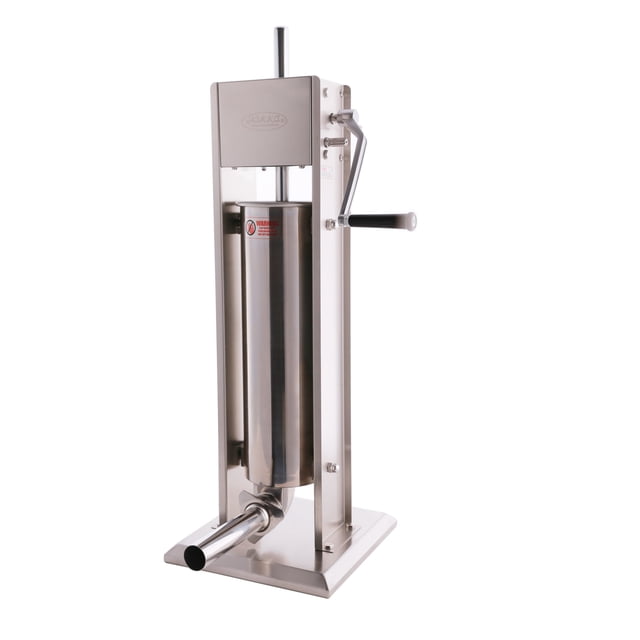 Hakka Remplisseur de Saucisses Commercial de 15 Lb, Machine Manuelle de Remplissage de Saucisses Verticale à 2 Vitesses, Acier Inoxydable