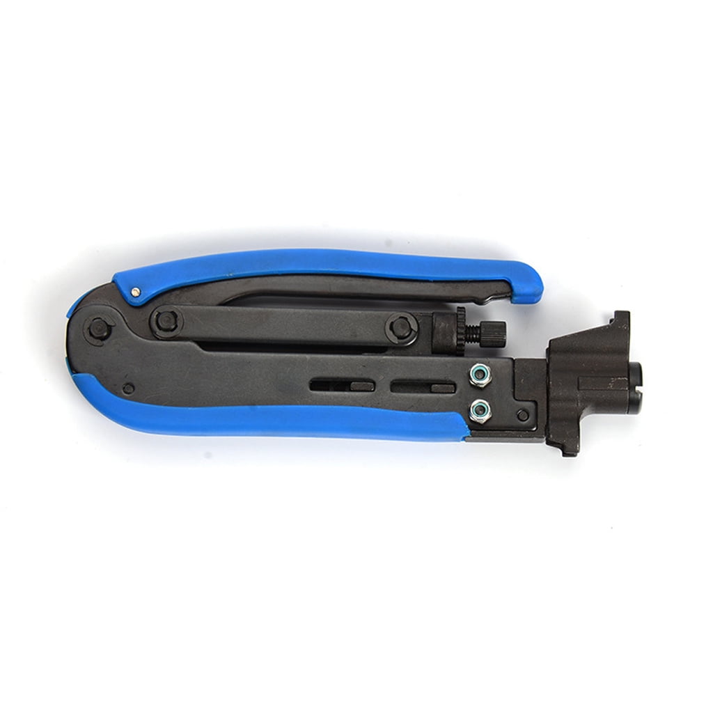 Dualoai Compression Tool Wire Crimping Cable Stripper Tool Wire Stripper Cutter Blue