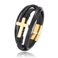 thumbnail image 2 of Bracelet Croix en Acier Design Croix de Luxe Bracelet en Acier Inoxydable pour Hommes, 2 of 2