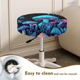 thumbnail image 4 of Chririnla Polyester Barstool Covers for Kitchen Bistro, With Elastic Bands Easy to Install Kitchen Bar Stool Chair Seat Cover, Neon Mushroom Butterfly Pattern, 4 of 6
