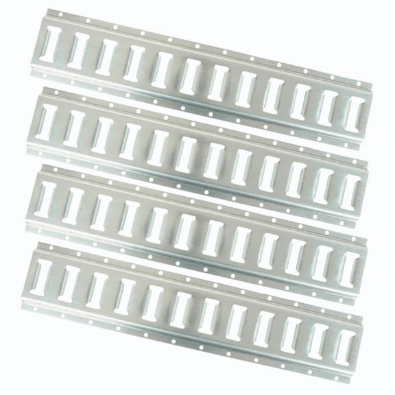 (4 Pack 5 Ft Horizontal E Track Tie-Down Rail - Made in USA | Hot-Dipped Galvanized Steel, Bolt-On Tie Down Rail for Cargo on Pickups, Trucks, Trailers, Vans