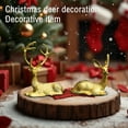 thumbnail image 4 of Gold Reindeer Decor Venados De Navidad Para Decoración Decorative Resin Deer Figurines Set of Two Tabletop Reindeer Christmas Decor as show One Size, 4 of 4