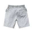 thumbnail image 4 of FINALGANG Mens Solid Color Elastic Waist Drawstring Shorts With Large Patch Pockets Relaxed Fit Quick Dry Lightweight For Fathers Day Gift Summer Daily Casual Wear Stylish Bottoms, 4 of 5