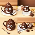 thumbnail image 3 of Poop Mug Funny Coffee Mug, Ceramic 20 OZ, Poop Emoji Creative Cute Decor Gifts to Child Girls Friends Birthday Christmas Housewarming, 3 of 5