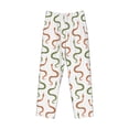 thumbnail image 4 of Qekee Hand Drawn Snake Men's Straigh Pajama Pant, 4 of 9