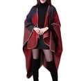 thumbnail image 1 of Minnieouse Ponchos de moda, capas ligeras, suaves, de gran tamaño, chales, silenciador lavable, bufanda acolchada de Cachemira de simulación Accesorios de disfraces Rojo, 1 of 5