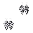 thumbnail image 4 of Pendientes Qarigey con estampado de leopardo joyería elegante para mujer Tipo 3 2piezas, 4 of 6