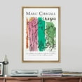 thumbnail image 2 of PixonSign Framed Canvas Print Wall Art Marc Chagall Forest Animal Watercolor Pastel Classic Vintage Illustrations Fine Art Decorative Multicolor for Living Room, Bedroom, Office - 24"x36" NATURAL, 2 of 5