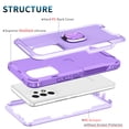 thumbnail image 5 of SaniMore for Samsung Galaxy A53 5G Magnetic Case, Rugged PC & TPU Bumpers with Car Mount & Ring Kickstand Heavy Duty Full Body Protective Case for Samsung A53 5G Women Men, Purple, 5 of 8