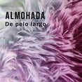 thumbnail image 4 of Almohada Cojín Abrazable Pelo Largo Suave Decorativo Colores Unicornio, 4 of 6