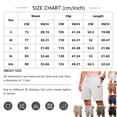 thumbnail image 2 of Men's Casual Summer Beach Shorts Elastic Waist Drawstring Lightweight Quick Dry Athletic Running Gym Lounge Shorts with Pockets Dark Green L, 2 of 3