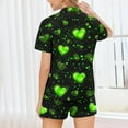 thumbnail image 5 of Vetsdori Valentines Pajama Sets for Women Loungewear Spring Sleepwear Valentines Day Shorts & Top Gifts for Girlfriend Home Womens Pajamas Collared, 5 of 9