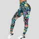 thumbnail image 1 of MKLEKYY Leggins deportivos para mujer push up para mujer Mardi pantalones de yoga ajustados de longitud larga con estampado brillante, 1 of 4