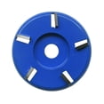 thumbnail image 1 of Generic High-Performance Wood Carving Disc for Angle Grinder - 5-Tooth Blue Arc Shaped Blade, Durable Iron & Tungsten Steel, 90mm Outer Diameter, 16mm Inner Diameter, Ideal for Root Carving and, 1 of 7