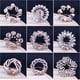 thumbnail image 2 of T-shirt Fixed Fastener Knotted Button Pin Scarf Brooches Crystal Silk Scarf Buckle Brooch Shawl Ring Clip Scarves Accessories, 2 of 4