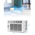 thumbnail image 2 of Commercial Cool Window Air Conditioner 8000 BTU, AC Window Unit Cools Up to 350 Square Feet, Window AC Unit with Full Function Remote Control, 3 Cooling Speeds and Fan Only Function, CWAM08W6C, White, 2 of 7
