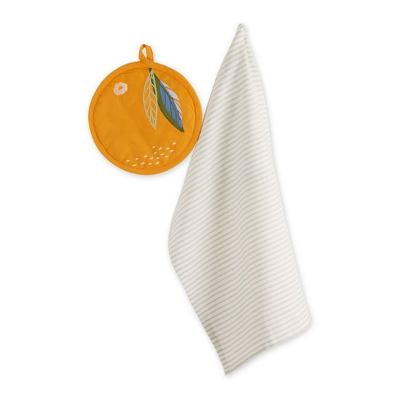 Set De Regalo Agarradores Naranja