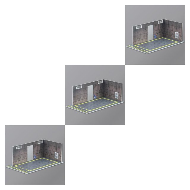 Decodeary Car Model Diorama Parking Scenery 124 DIY for Model Car Stunning and Realistic Type I 3PCS