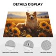 thumbnail image 3 of Fotbe Pastoral Sunflower Corgi Alfombrilla de Secado para Cocina con Estampado, 18x24 Pulgadas, 3 of 7