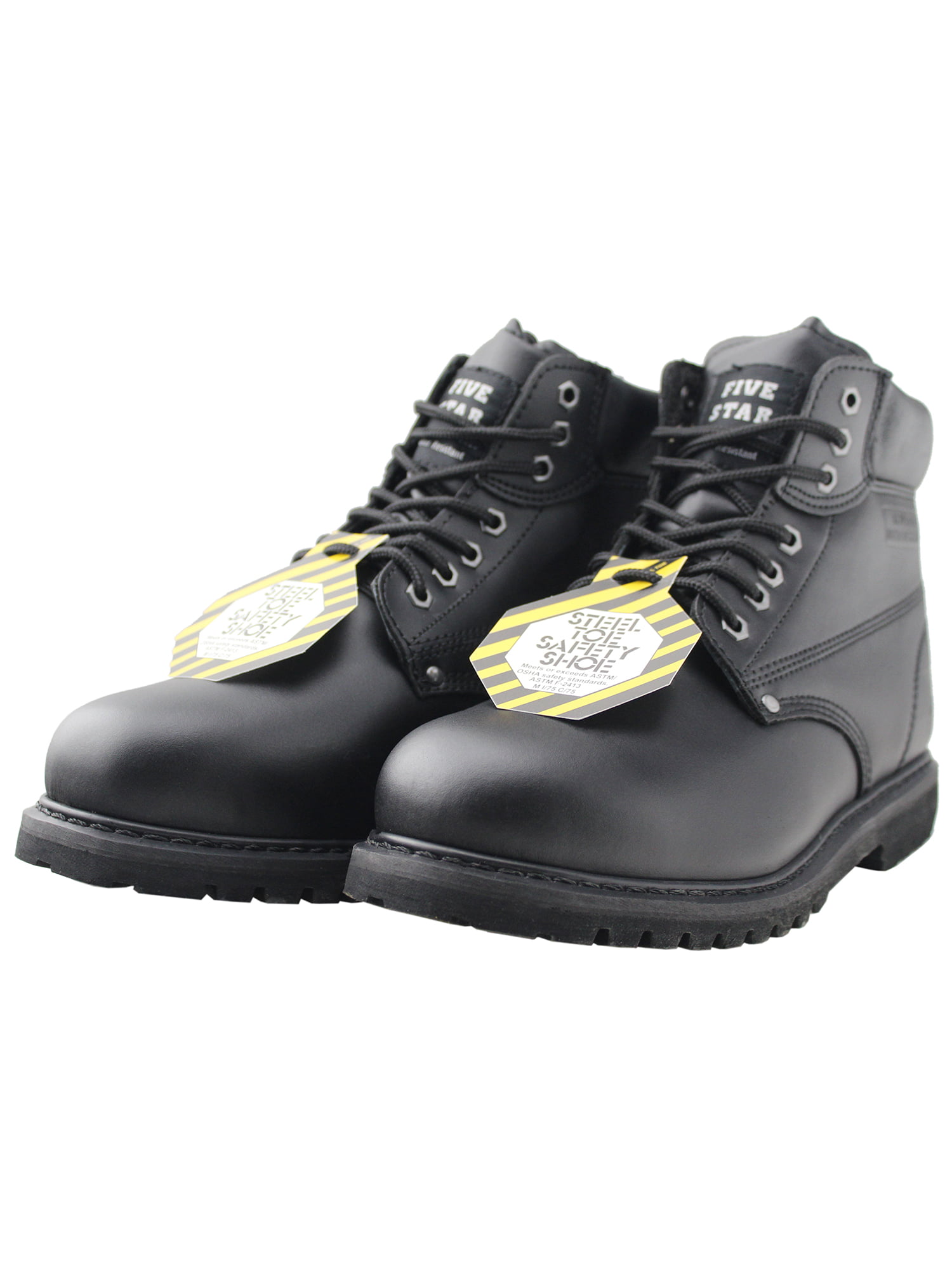 Steel Toe Men Work Shoes Slip Resistant 