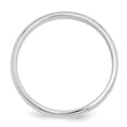 thumbnail image 3 of Bague de Fiançailles Demi-Rond en Platine 3mm Taille 8.5 Dôme Classique, 3 of 10
