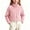 Pink, variant on Fleece Jacket Kid Long Sleeve Stand Collar Zip Up Soft Cropped Coat Warm Pull On Solid Cardigan Vacation Winter Outerwear with Pocket