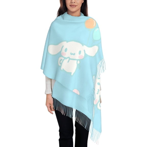 Gokiu Sanrio Women's Scarf Pashmina Shawls and Wraps for Wedding Evening Party Warm Long Scarves