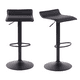 thumbnail image 1 of Juego de 2 Bancos para Barra Todo Negro con Reposapié Altura Ajustable Giratorio 360​​°​​ HOMEMAKE FURNITURE Moderno, 1 of 6