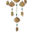 thumbnail image 4 of DecMode 32" Brown Mango Wood Hamas Buddha Windchime with Glass Beads and Cone Bells, 4 of 9