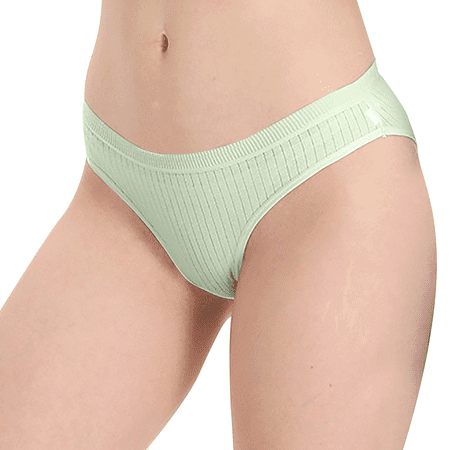 Fulorrnie Underwear for Women Plus Size Briefs Tummy Control Seamless Panty Elastic Waist High Waistband Comfort Panties  Light Green  L