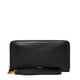 thumbnail image 1 of Cartera de mano Fossil Logan de piel negra con cremallera, 1 of 5