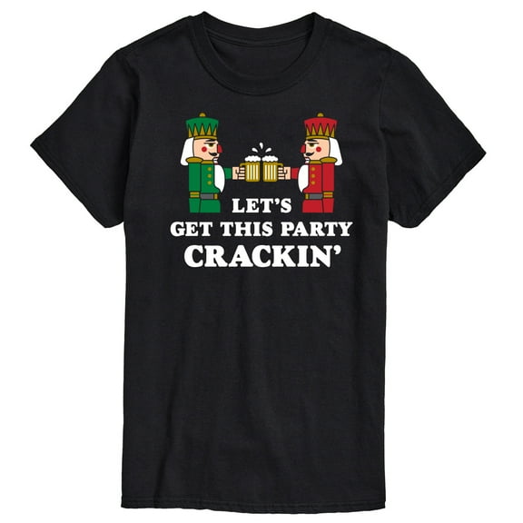 Instant Message - Nutcracker Get This Party Crackin Christmas - Men's Short Sleeve Graphic T-Shirt