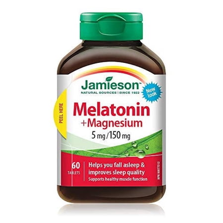 Jamieson Melatonin with Magnesium 5mg/150mg 60 Tablets