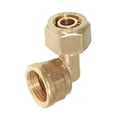 thumbnail image 4 of Conectores de codo hembra con tornillo de latón, acoplador rápido compuesto de aluminio comprimido, conector roscado para agua y gas., 4 of 5