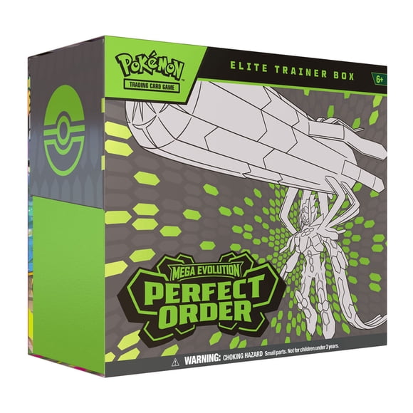 Cartas Coleccionables Pokemon TCG Mega Evolution Perfect Order Elite Trainer Box Mega Zygarde en Ingles