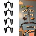 thumbnail image 1 of Pmsanzay 4 Pack Universal Game Controller Organizer - Wall Mount Rack for Nintendo Wii Remote Controller Accessories, 1 of 5
