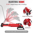 thumbnail image 4 of Erommy 500LB Hydraulic Lawn Mower Lift Jack with 3-Height Adjustment for Tractors and Zero Turn Lawn Mowers, 4 of 9
