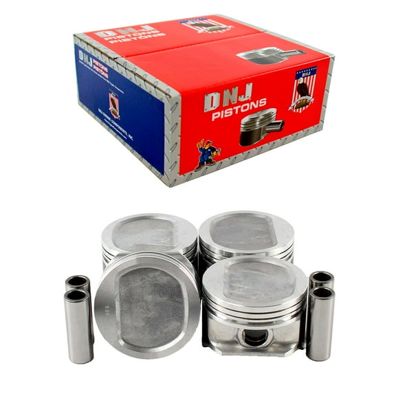 DNJ P1122 Standard Complete Piston Set Fits Cars & Trucks 96-02 Dodge Jeep Cherokee 2.5L OHV