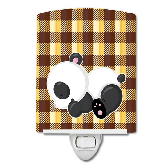 Caroline's Treasures BB6804CNL Panda Naptime Ceramic Night Light, 6x4x3", multicolor