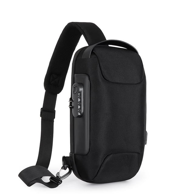Mochila portátil con cierre antirrobo para cinturón, bolsa de almacenamiento dura impermeable de gran capacidad, consola y accesorios