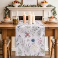 thumbnail image 2 of Table Runners 70 Inches Long Dress Scarves, Pink Dreamy Botanical Farmhouse Coffee/Dining/Kitchen Table Decor, Holiday Table Runner, Spring Floral Leaves Romantic 13x70 Inch, 2 of 9