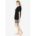 thumbnail image 3 of Dreams & Co. Plus Size Knit Pj Short Set, 3 of 6