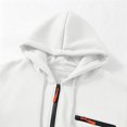 thumbnail image 6 of Men's Hooded Sweatshirt With Zipper Solid Long Sleeved Cardigan Casual Fashionable Coats, 6 of 8