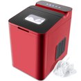 thumbnail image 1 of Costway Ice Maker Machine Countertop 33 LBS/24 H Ice Cube Maker w/ Scoop & Basket Red, 1 of 10