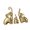 Golden, variant on TISHITA 3 Pieces Elephant Statues Desktop Decorations Modern Crafts Collectible Animal Sculptures Elephant Family Figurines for Hotel Silvery