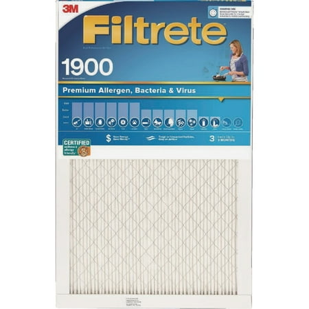 

3M Filtrete 20 In. x 25 In. x 1 In. Premium Allergen Bacteria & Virus 1900 MPR Furnace Filter