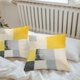 thumbnail image 5 of Yellow Gray Black Oil Painting Outdoor Pillow Covers Pack of 2 Abstract Art Waterproof Throw Pillow Covers Decorative Cushion Cases for Patio Garden Tent Balcony Couch 24x24 inch, 5 of 8