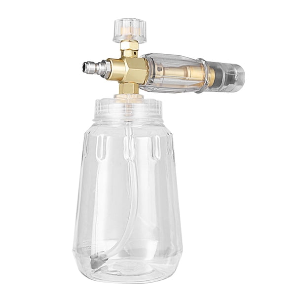 Pulverizador de espuma de alta presión, portátil, de conexión rápida, 1 L, botella de espuma de gran capacidad para jardín, detallado de automóviles.