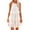 White, variant on IROINNID Women's Sleeveless Peplum Dress Fashion Summer Casual Camis Bandage Vest Mini Dress Round Neckline Knee-Length Women Dress